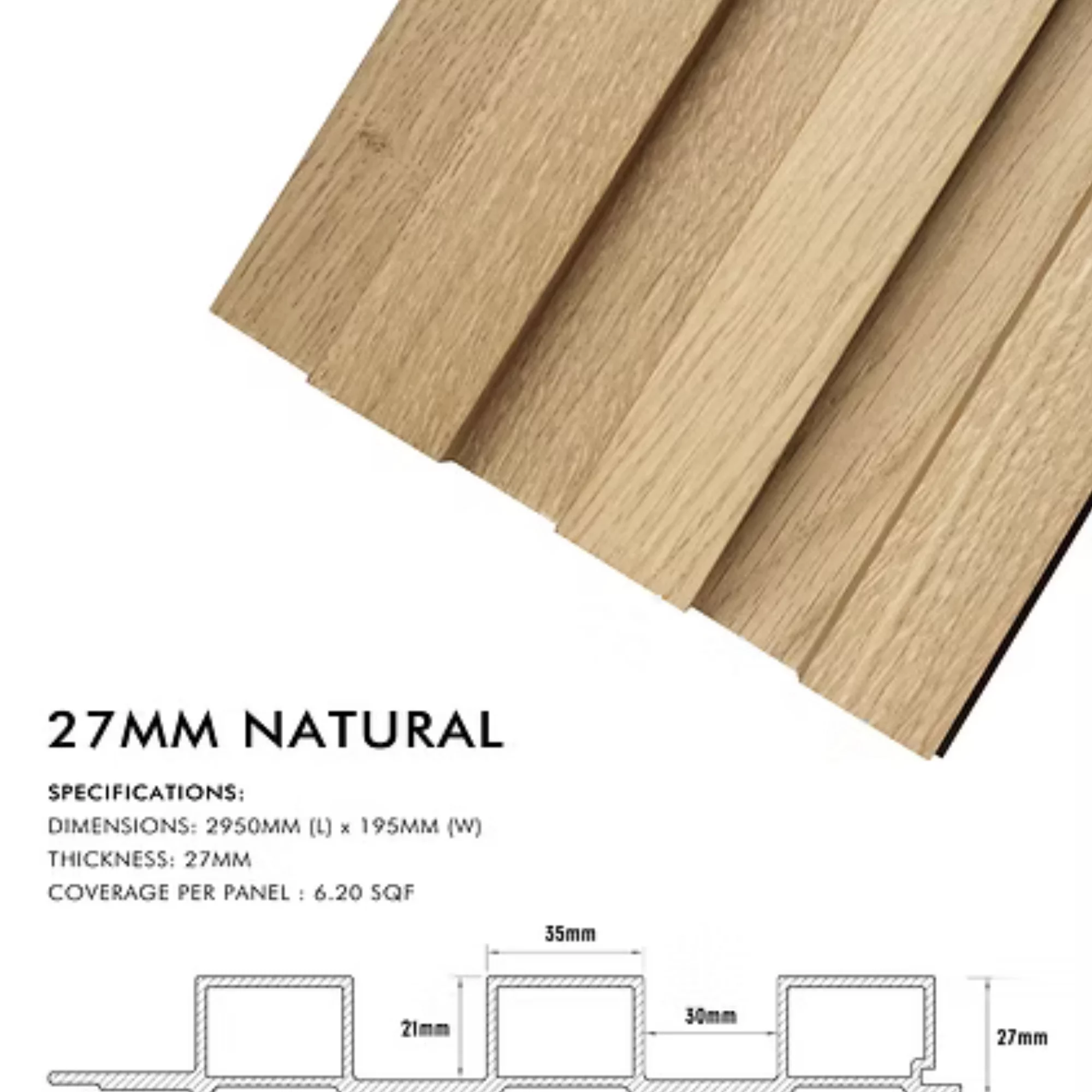 WPC FLUTE 27MM in Akola | VIJAY INTERIO product image