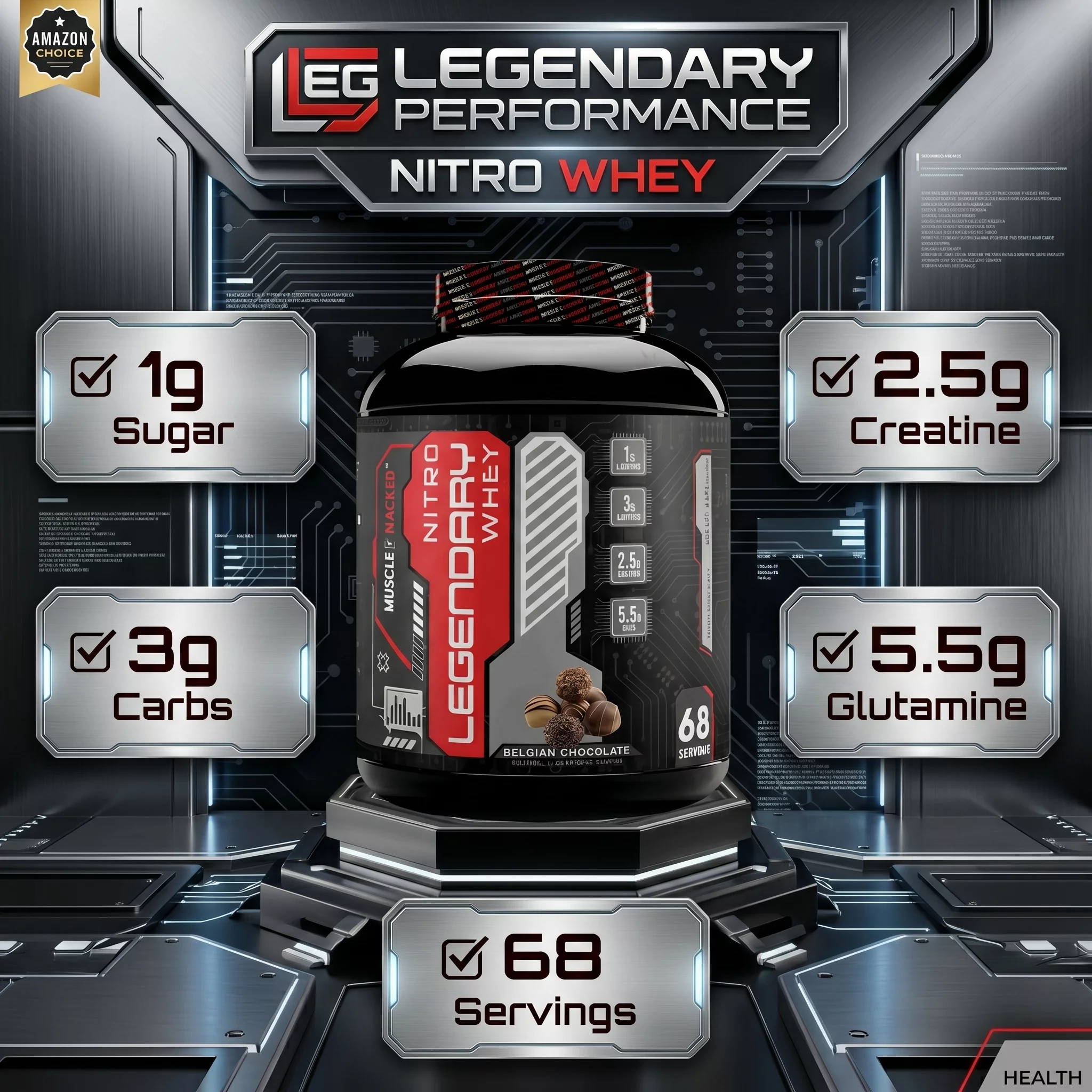 NITRO LEGENDARY WHEY-BELGIUN CHOCOLATE product image