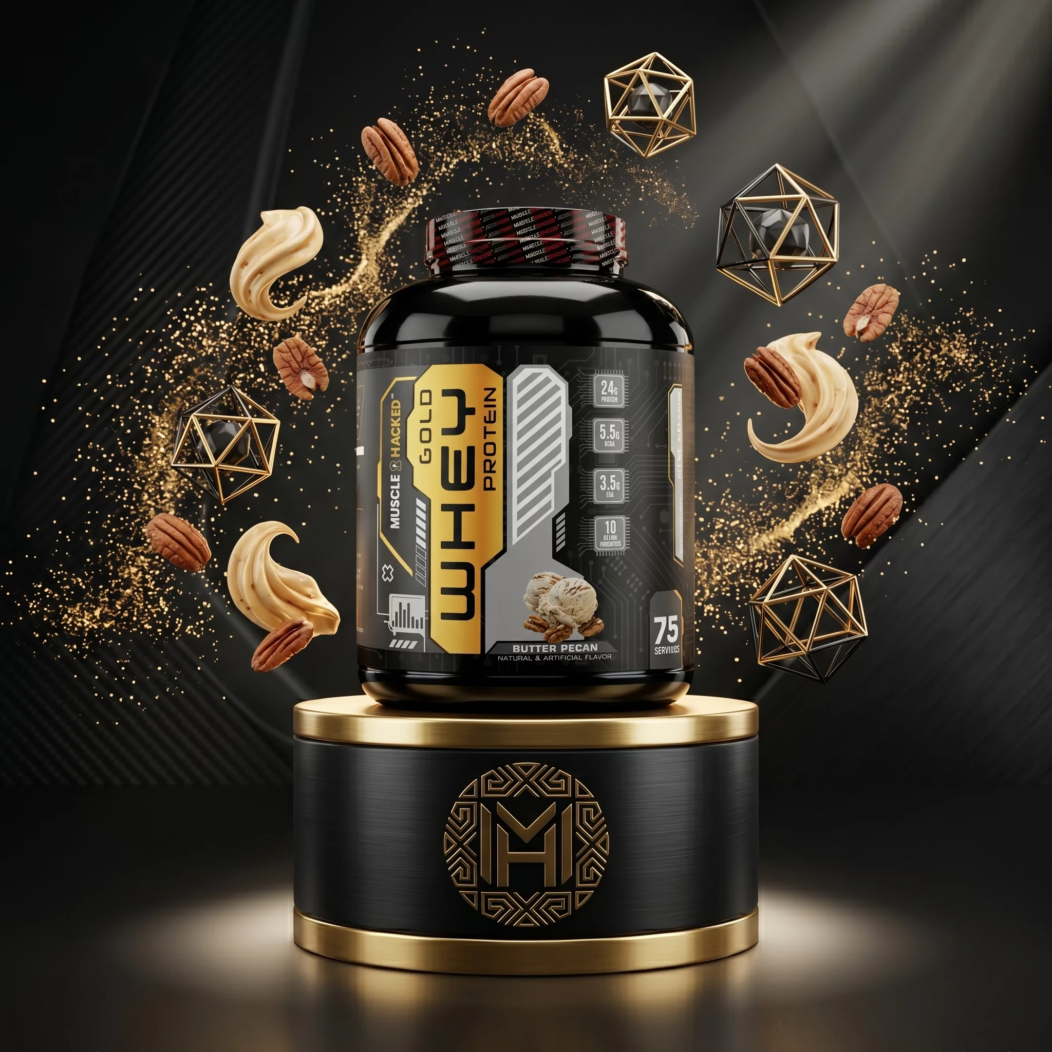 Gold Whey Protein-Butter Pecan-75 Serving in Bengaluru product image
