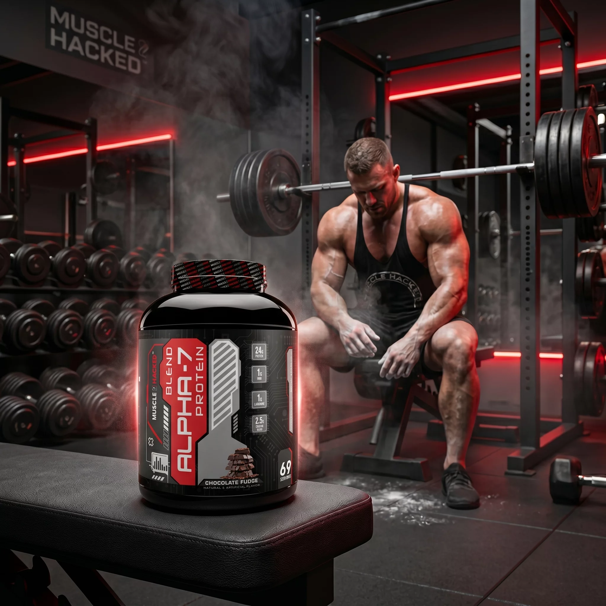 BLEND ALPHA-7 PROTEIN-CHOCOLATE FUDGE product image