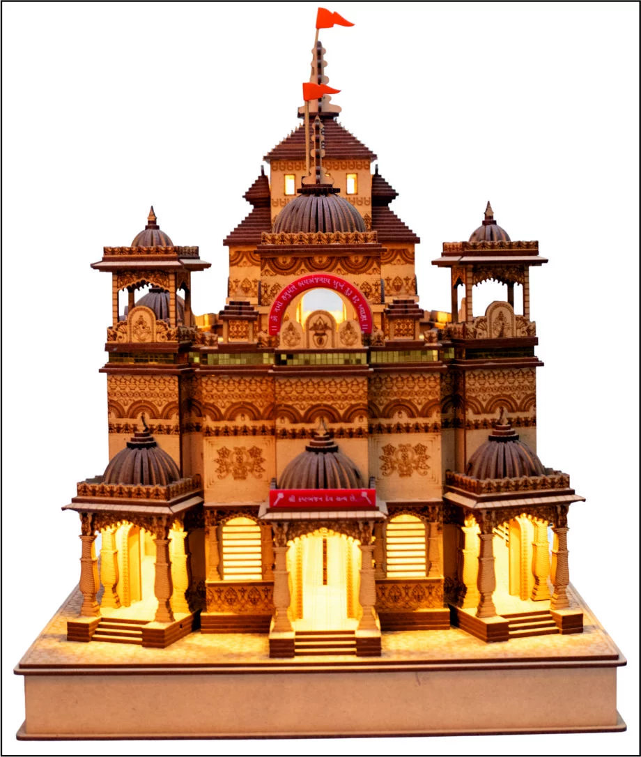 Wooden Sarangpur Temple in Laser Art SURAT product image
