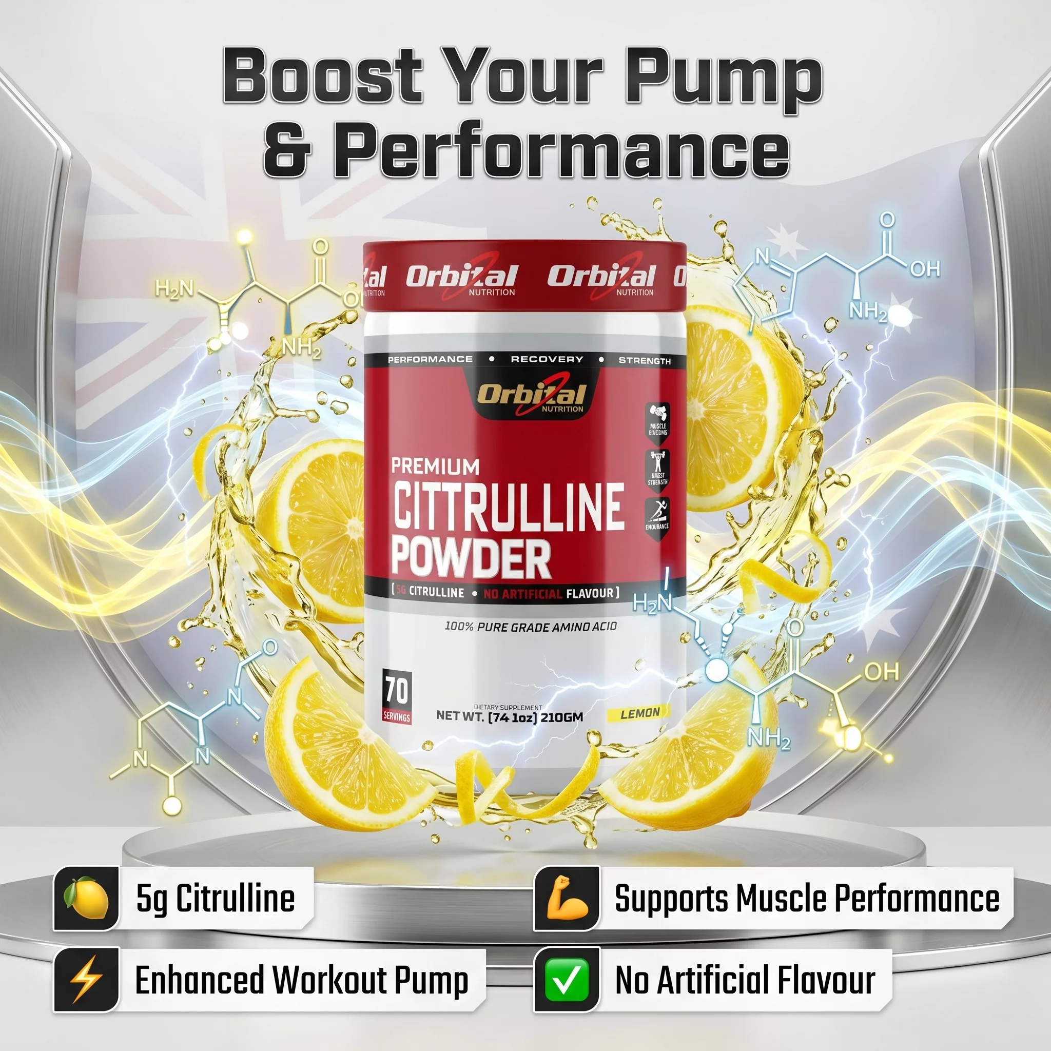 Premium Arginine Powder-Lemon in Bengaluru product image