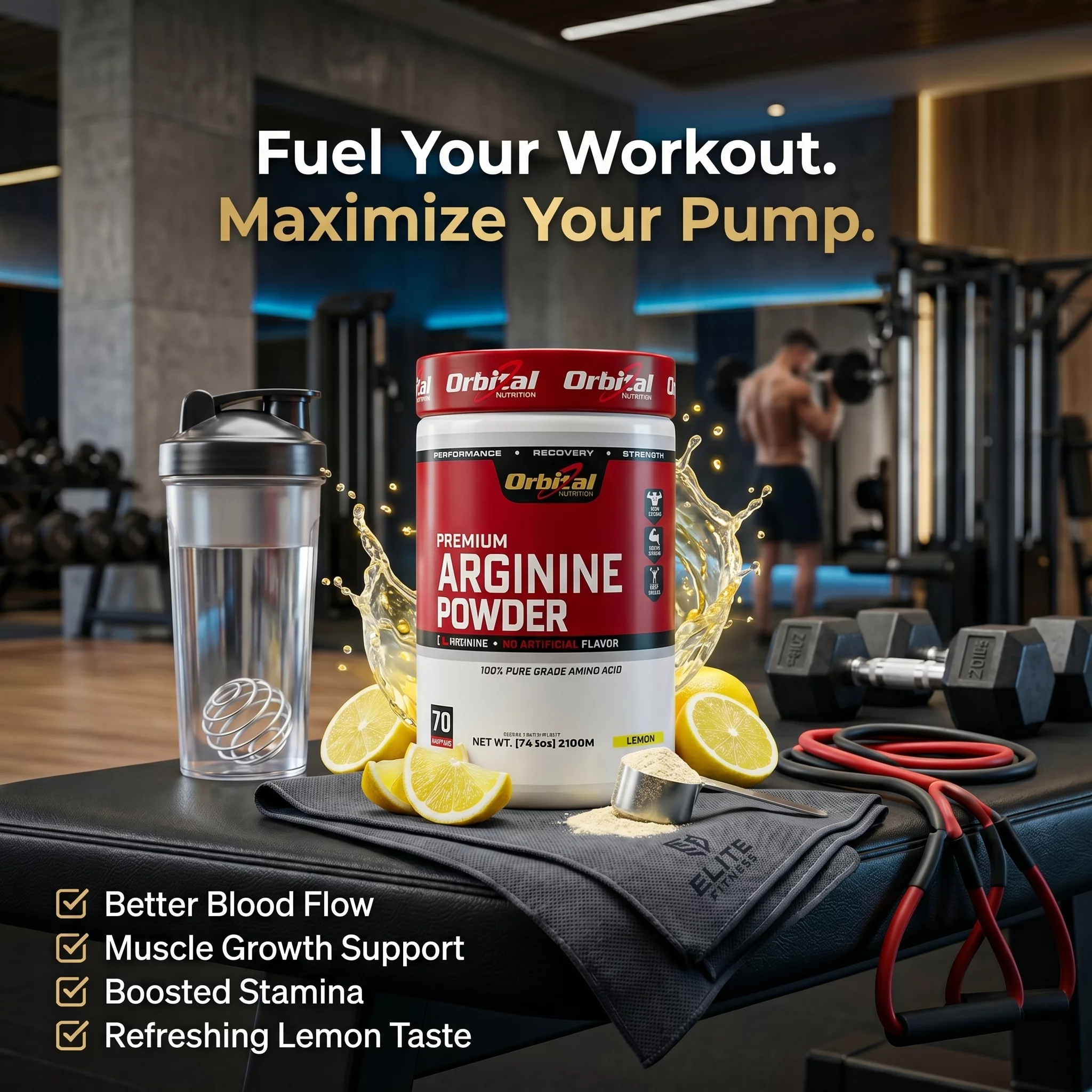 Premium Arginine Powder-Lemon in Bengaluru product image
