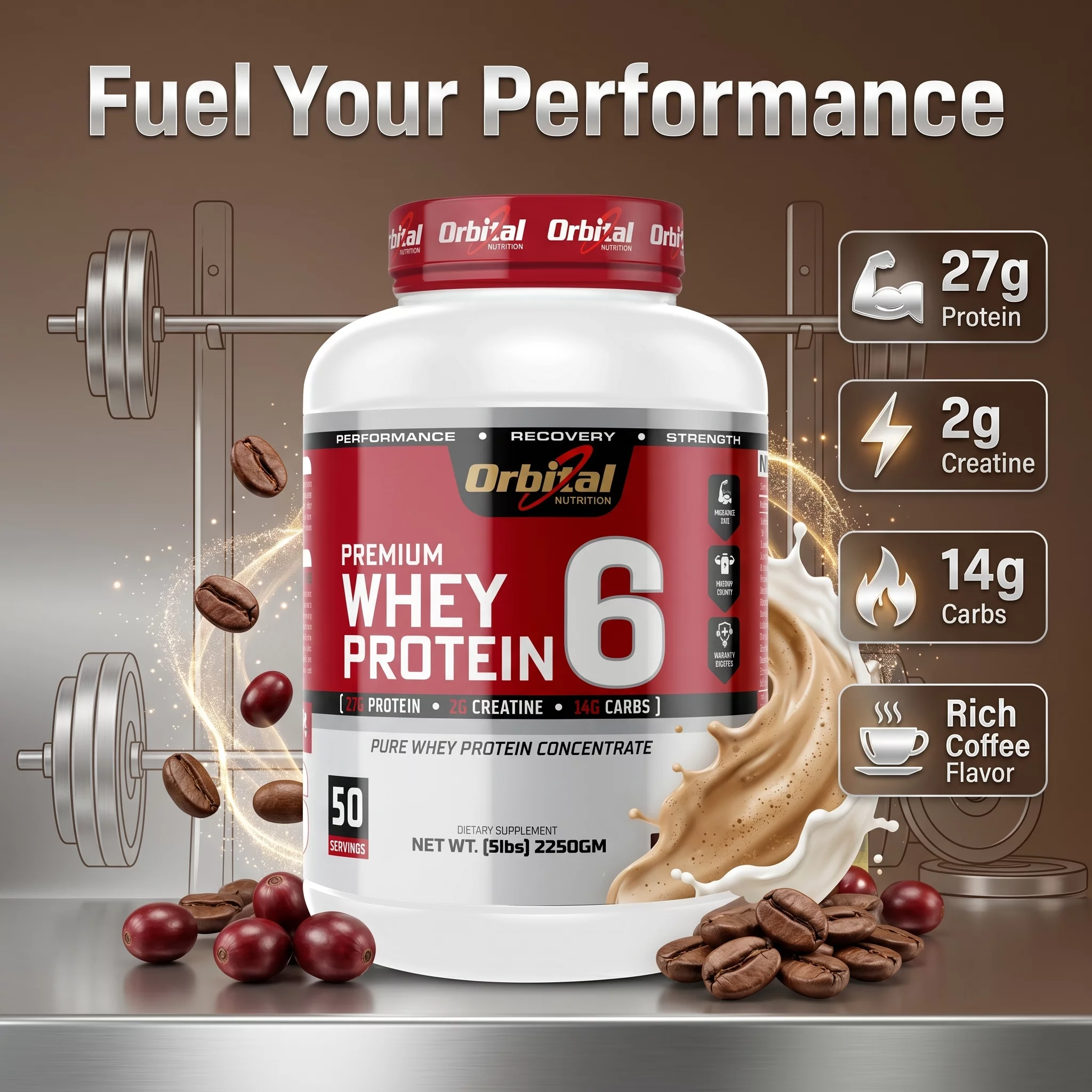 Premium Whey 6 Pro-Coffee in Bengaluru | Integrity Square product image