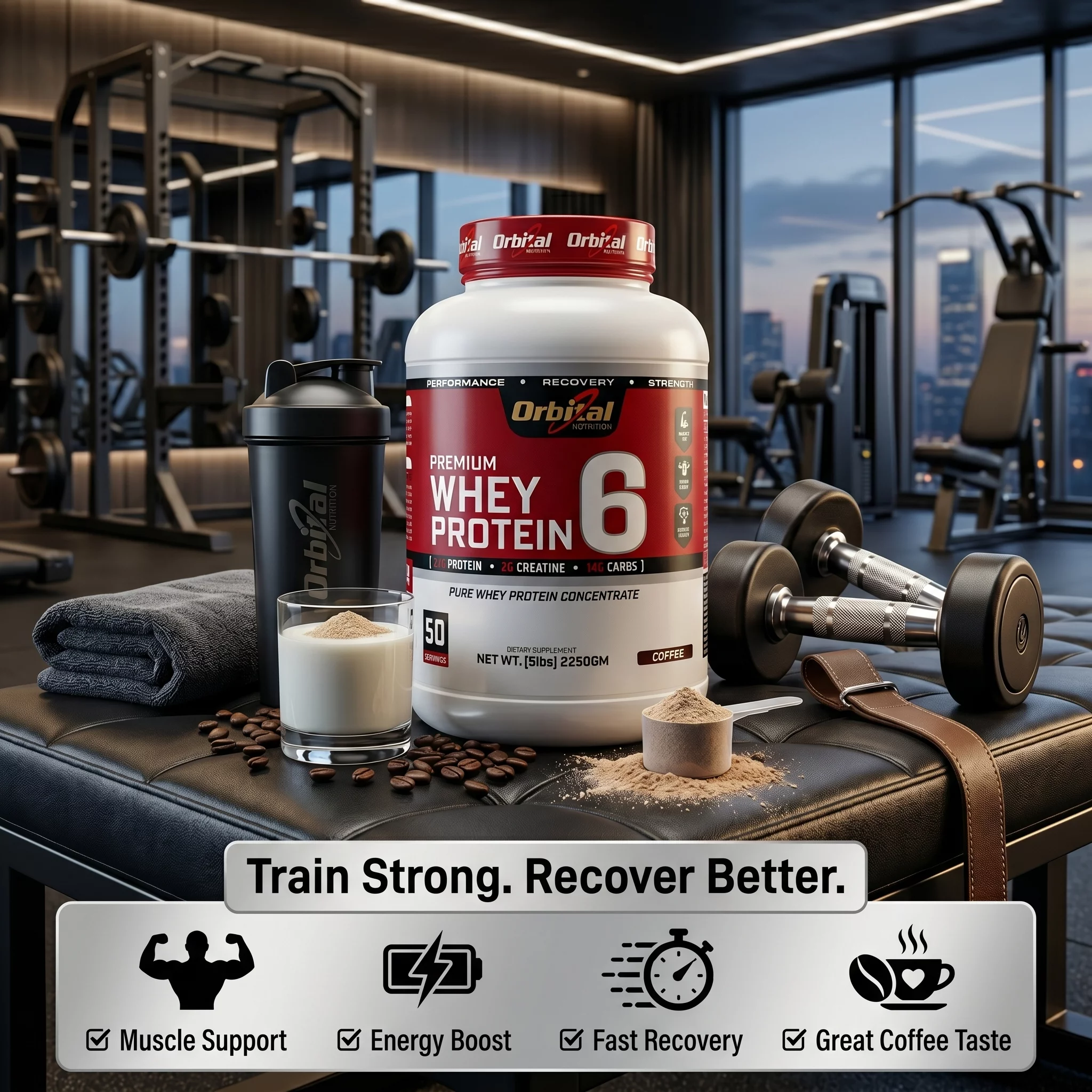Premium Whey 6 Pro-Coffee in Bengaluru | Integrity Square product image