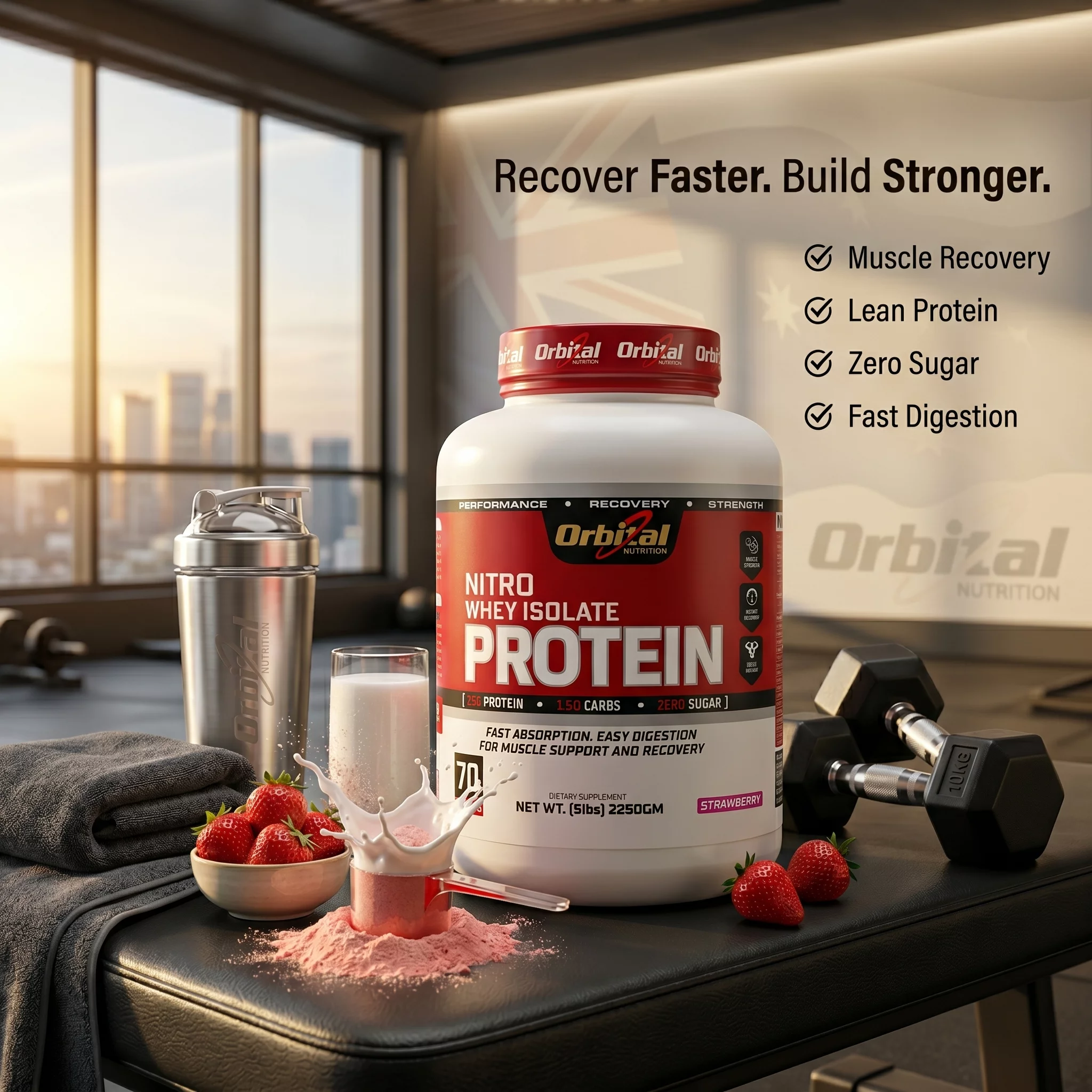 NITRO WHEY ISOLATE PRO-STRAWBERRY in Bengaluru product image