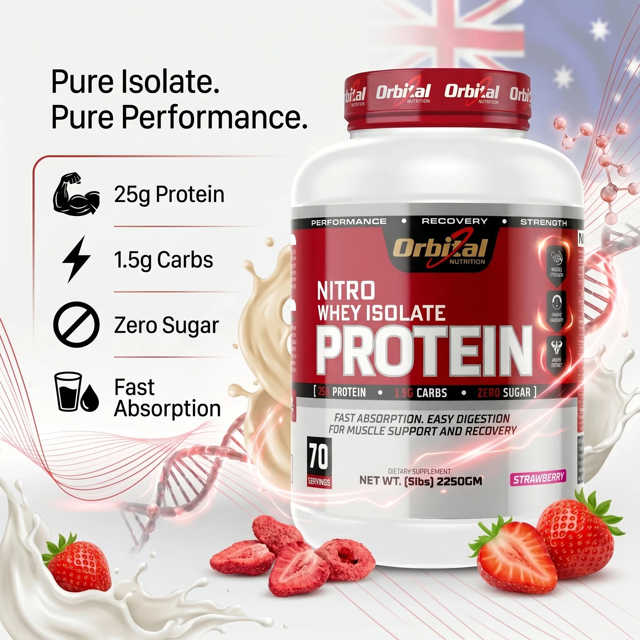 NITRO WHEY ISOLATE PRO-STRAWBERRY in Bengaluru product image