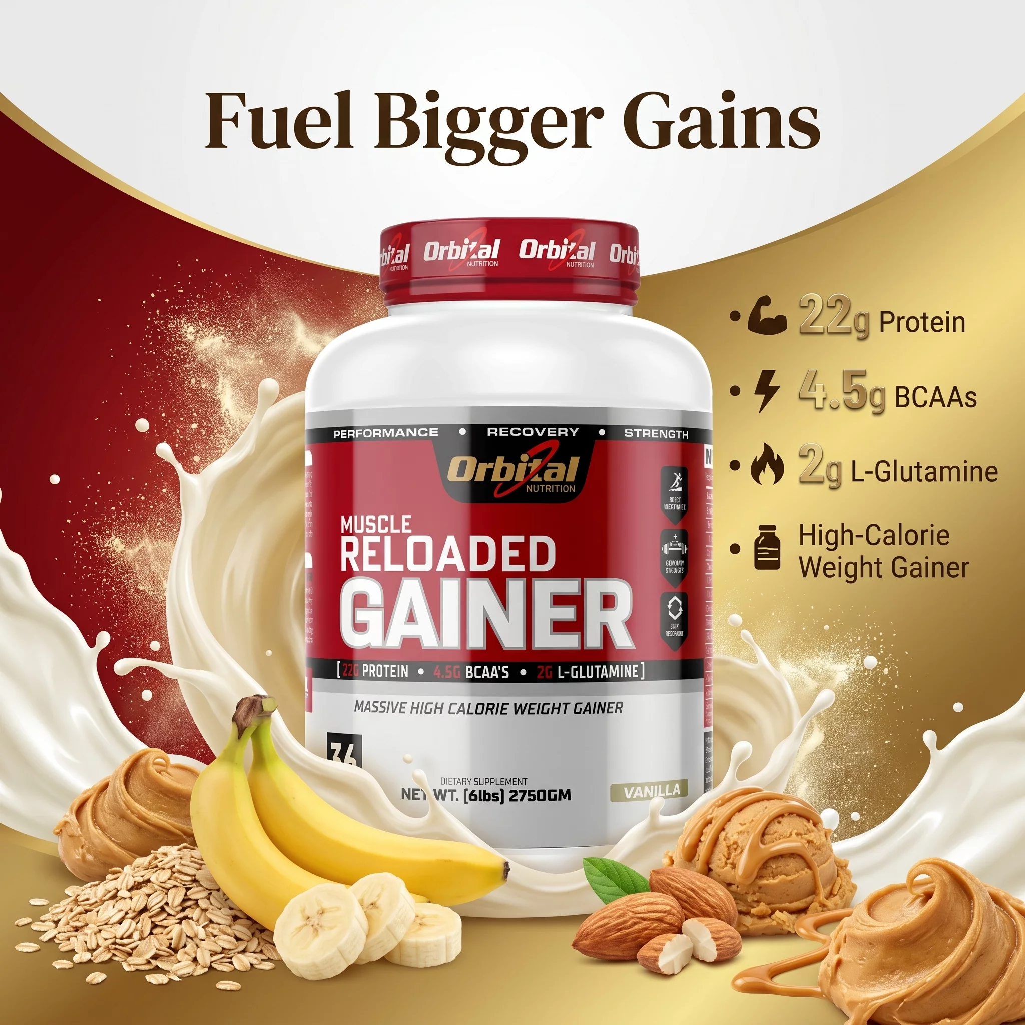 MUSCLE RELOADED GAINER-VANILLA in Bengaluru product image