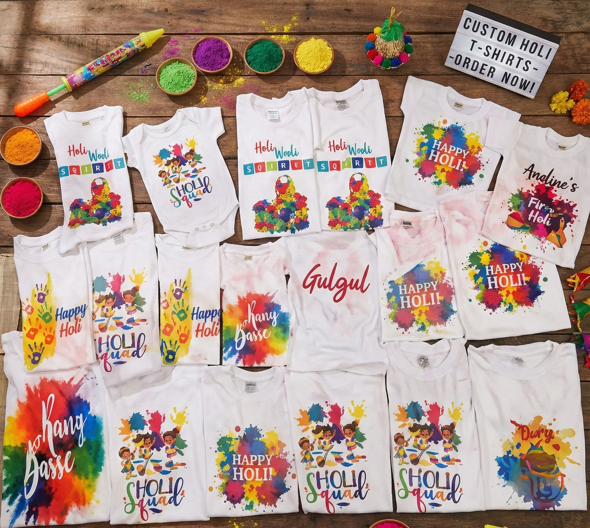 Holi T Shirt in Greater Noida | GANGWAR PRINTING