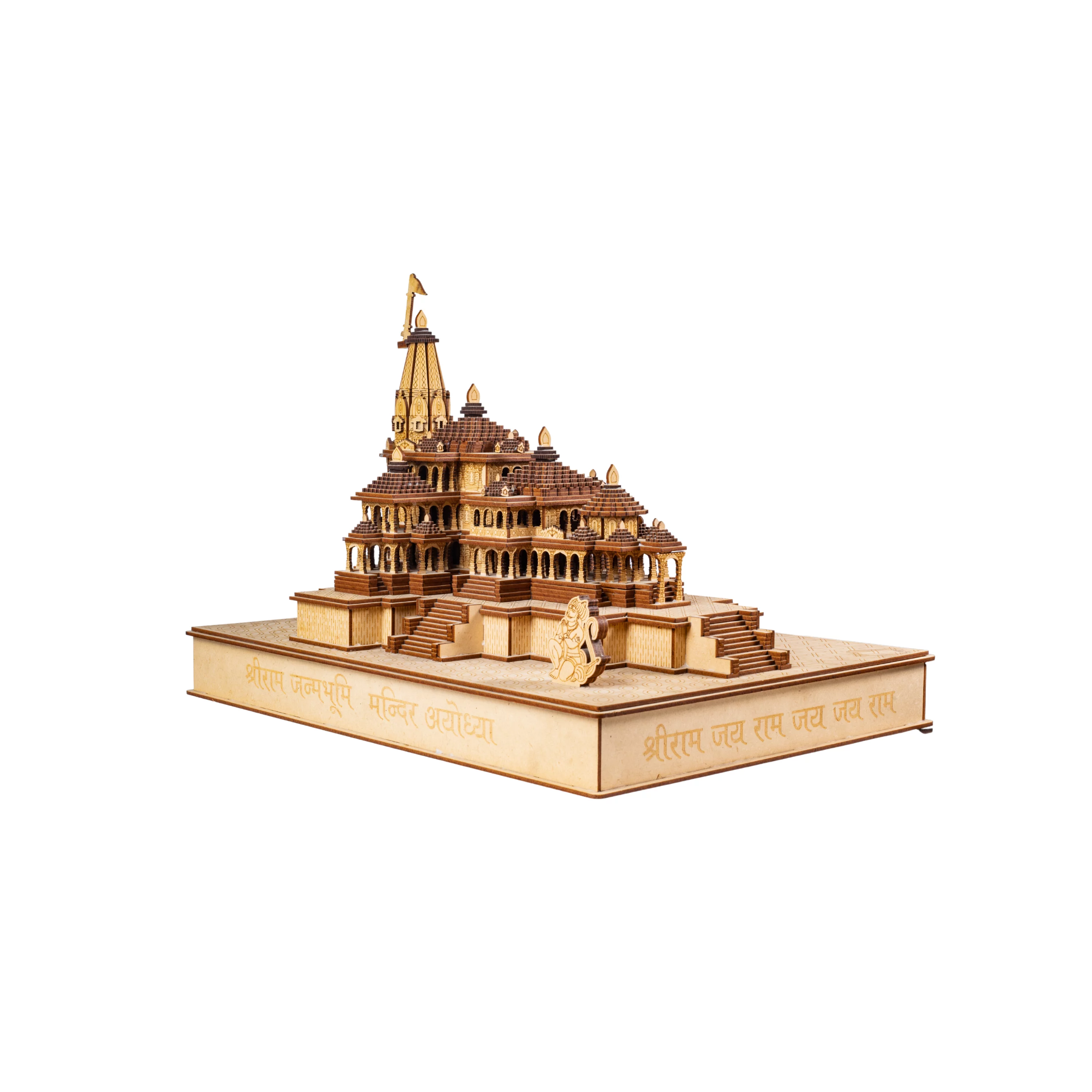 Ram Mandir Ayodhya 3D Handcraft Wood Temple