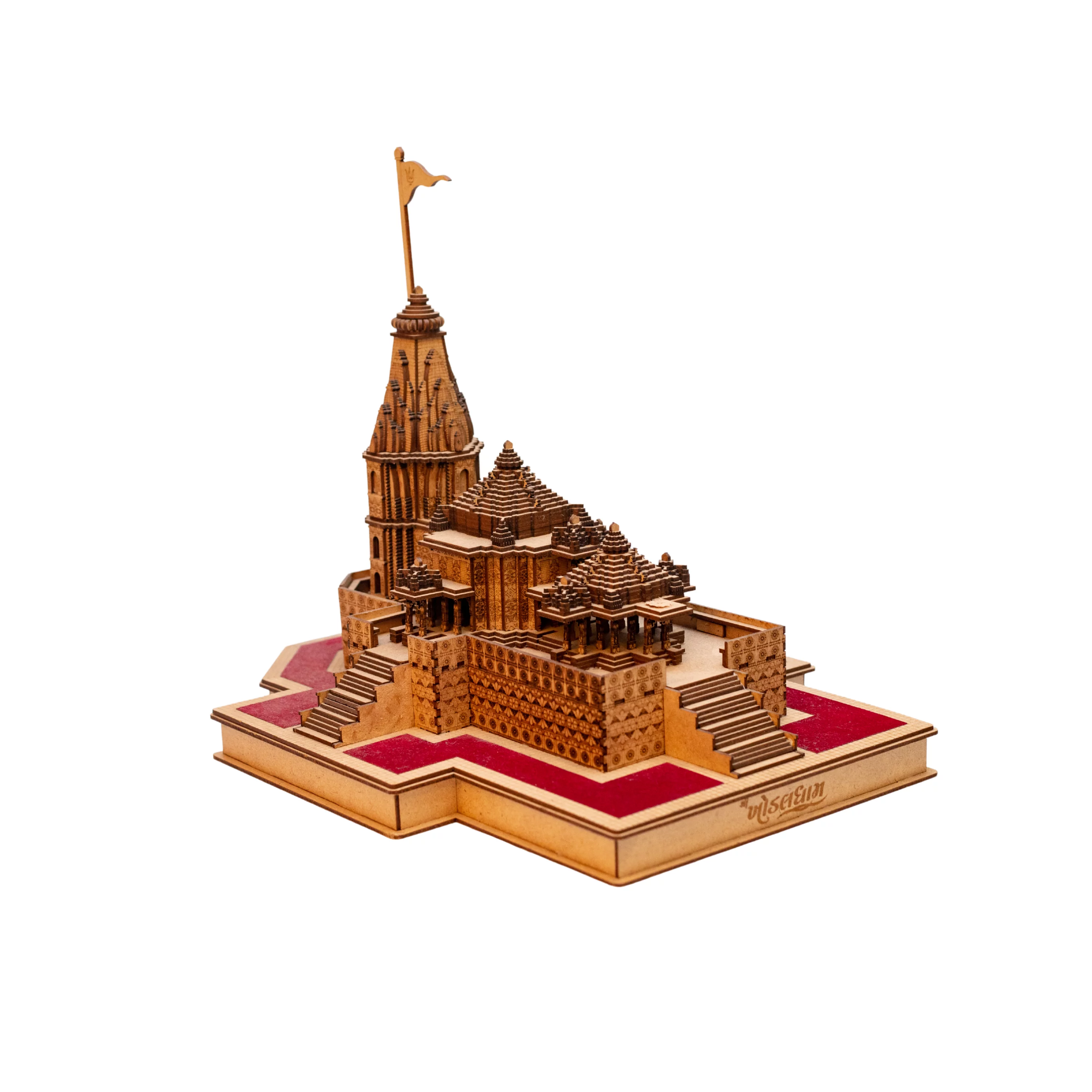 Khodal Dham Mandir 3D Handcraft Wood Temple