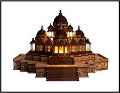 Swaminarayan Mandir 3D Handcraft Wood Temple