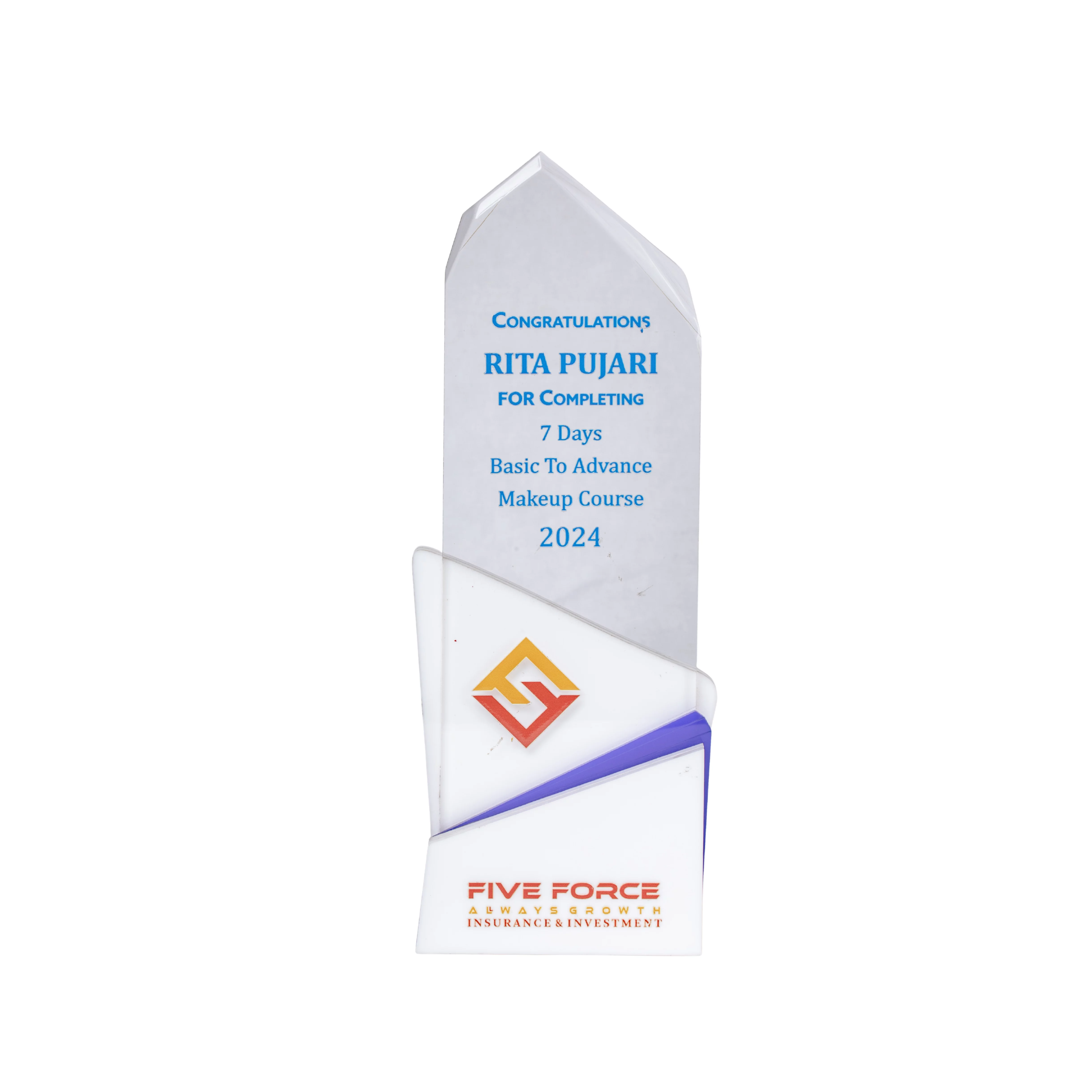 Customizable Acrylic AwardAcrylic Trophy | Customizable Acrylic Award in UV Print