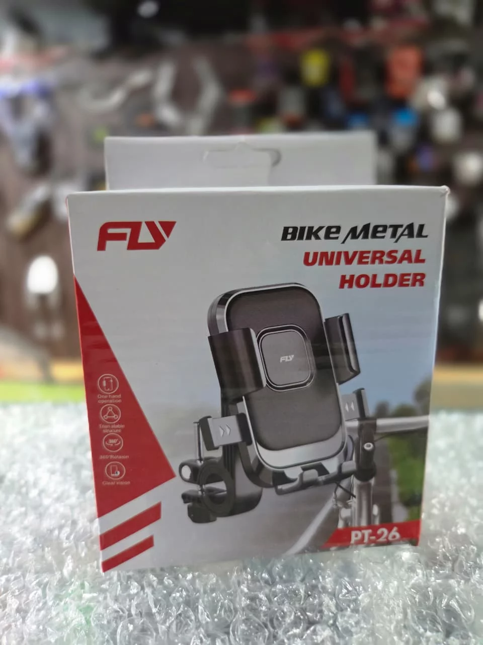 Mobile Holder Push Lock