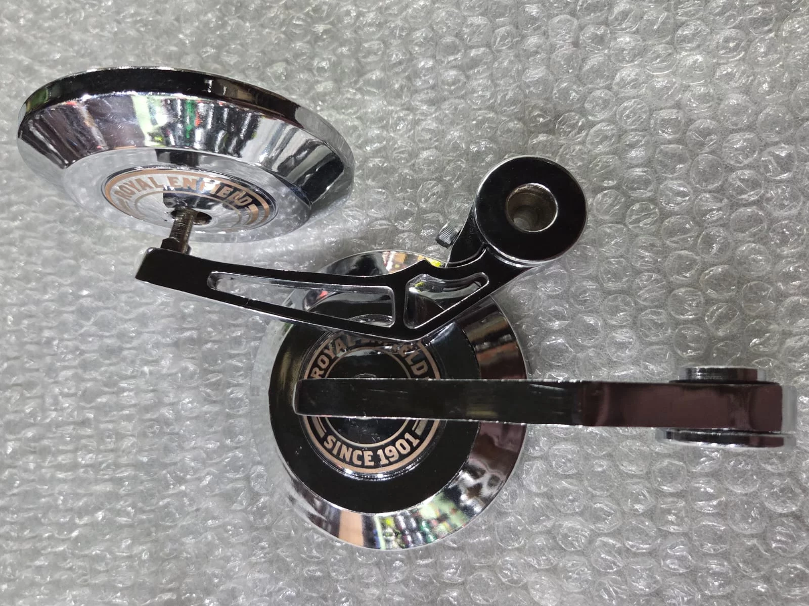 RE Bar End Mirror with Chrome