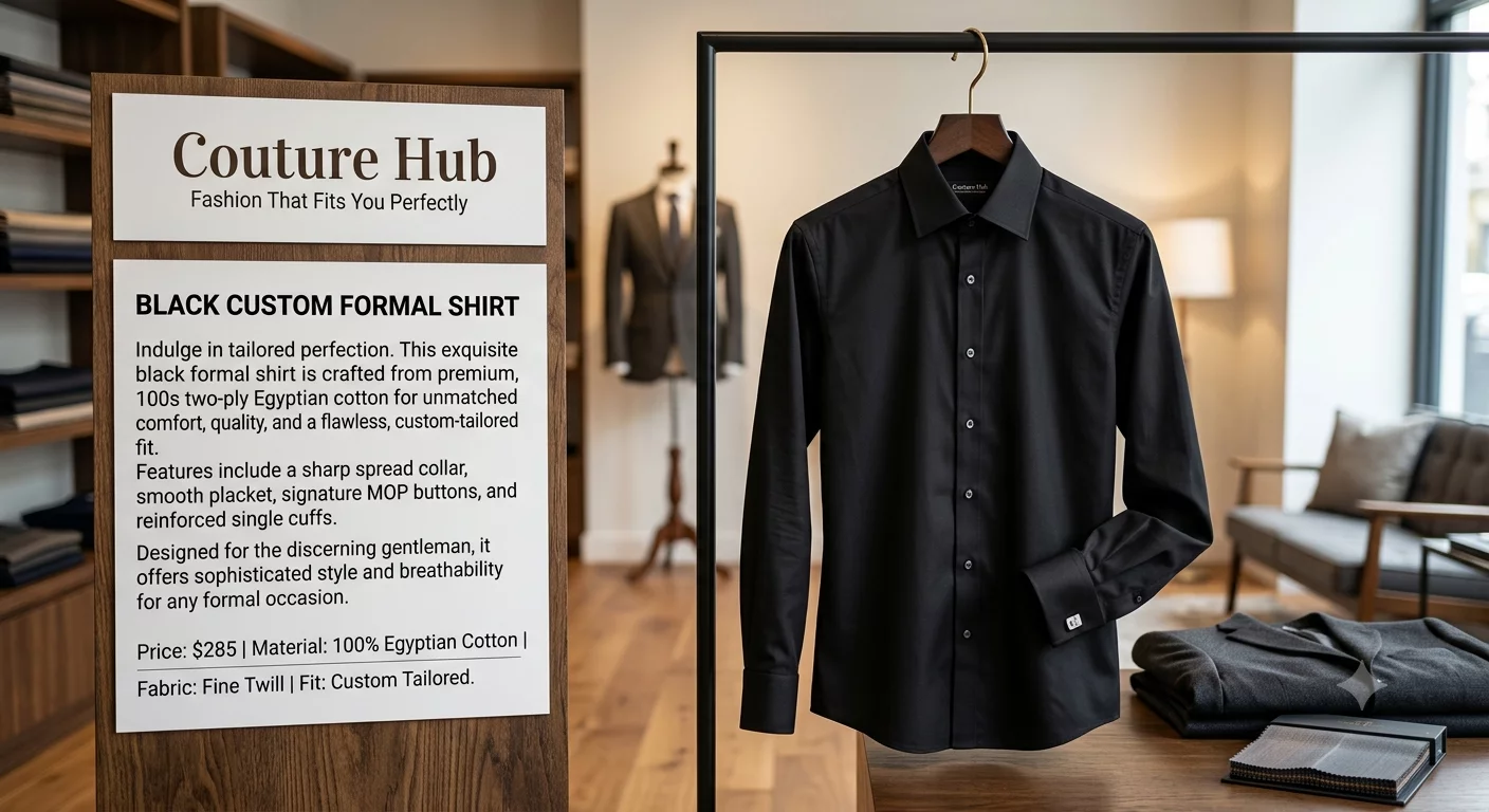 White Custom Formal Shirt