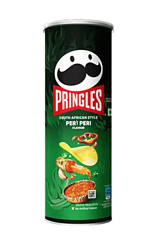 Pringles South African Style Peri Peri Potato Crisps 102 gms