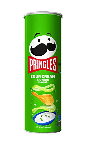 Pringles Potato Chips Sour Cream & Onion Flavour 107 g