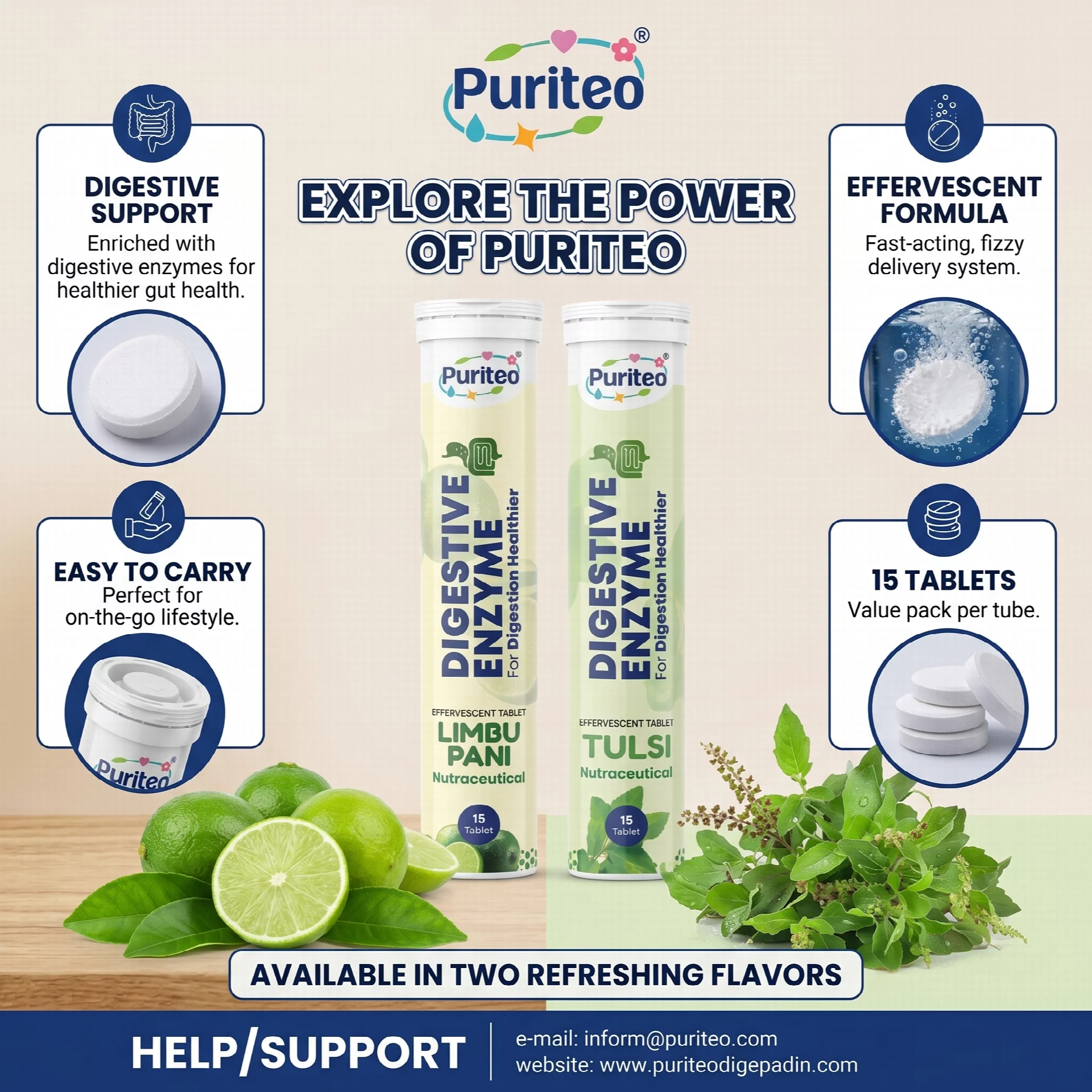 Digestive Enzyme Effervescent Tablet