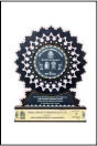 Black Acrylic Trophy With Laser Marking Finishing