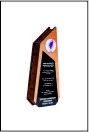 Wooden Trophy Sardar Vallbhbhai With Golden Plate Finishing