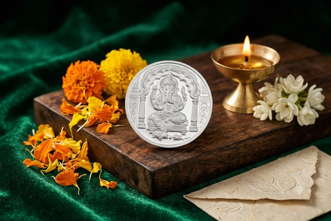 Ganpati Silver coin 999