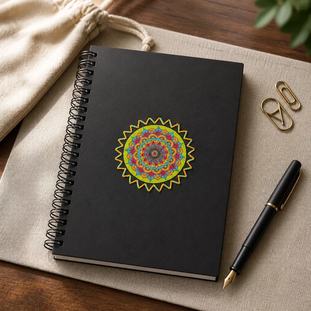 'Rangoli' Handcrafted Diary (A5 size)