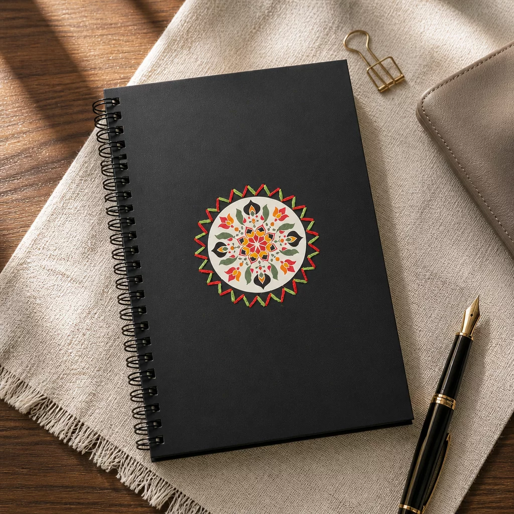 'Alpana' Handcrafted Diary (A5 size)