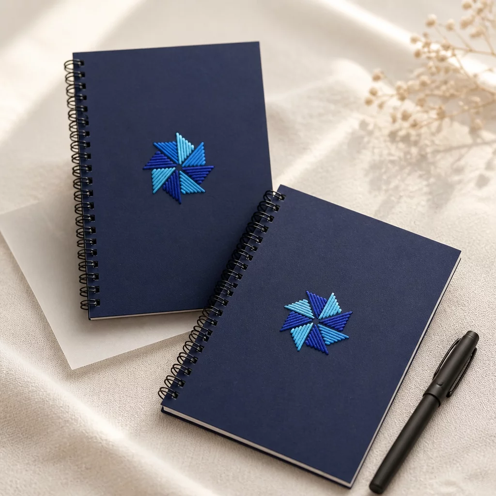 Handcrafted 'Pinwheel' Diary (A5 size)