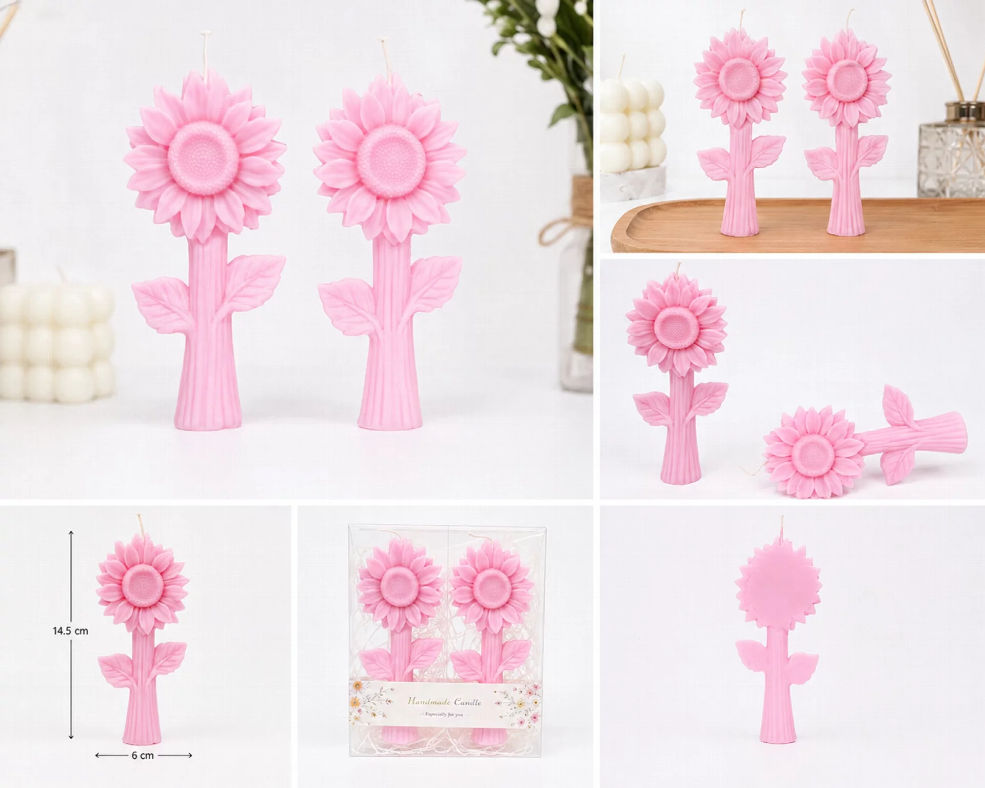Sunflower Decorative Candle Set