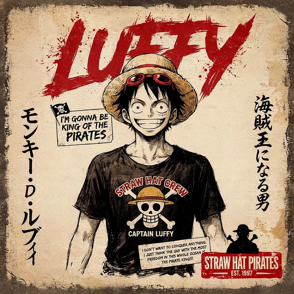 Straw Hat Captain Tee Sea Green