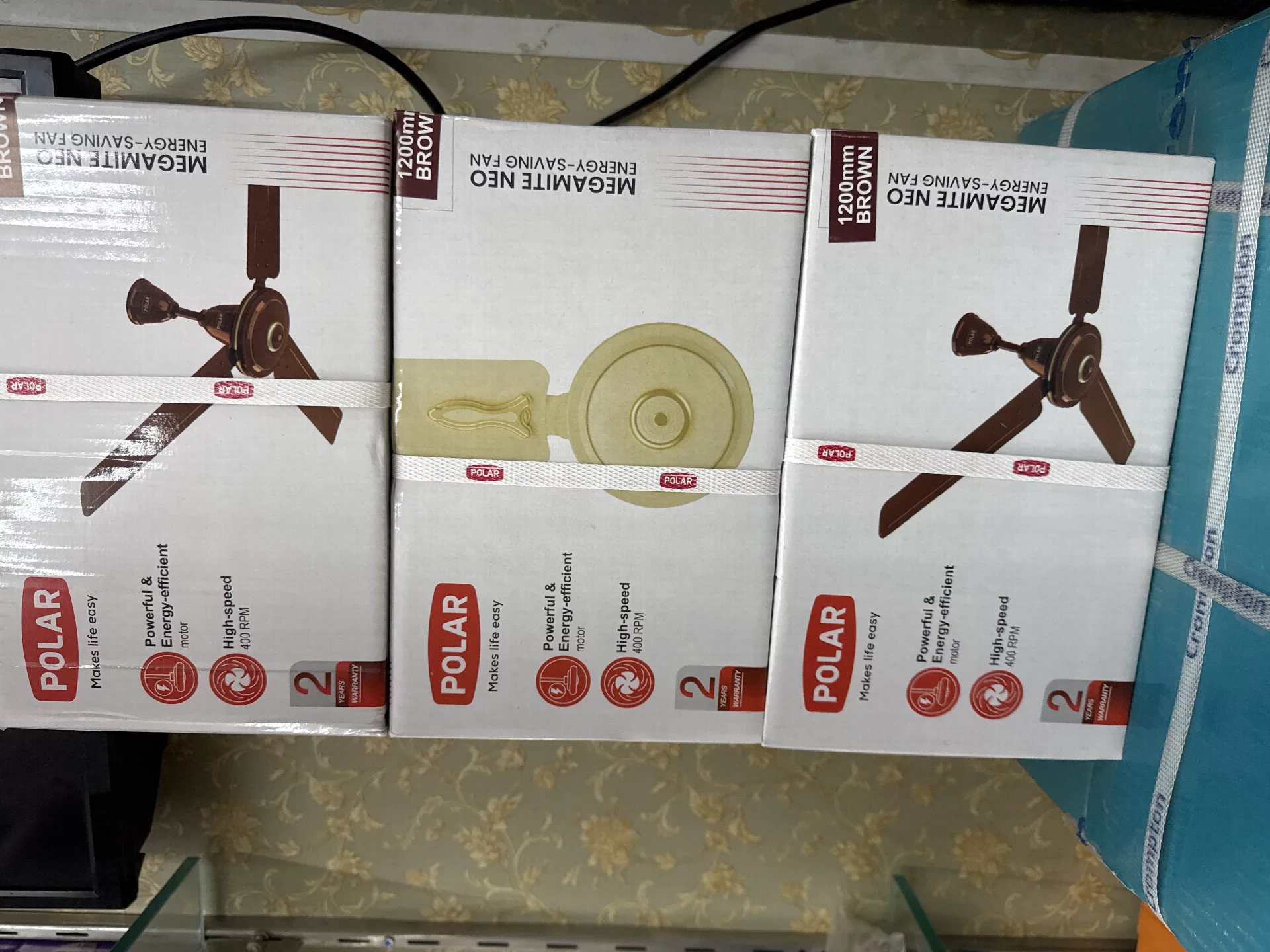 Polar Ceiling Fan 1200mm Brown
