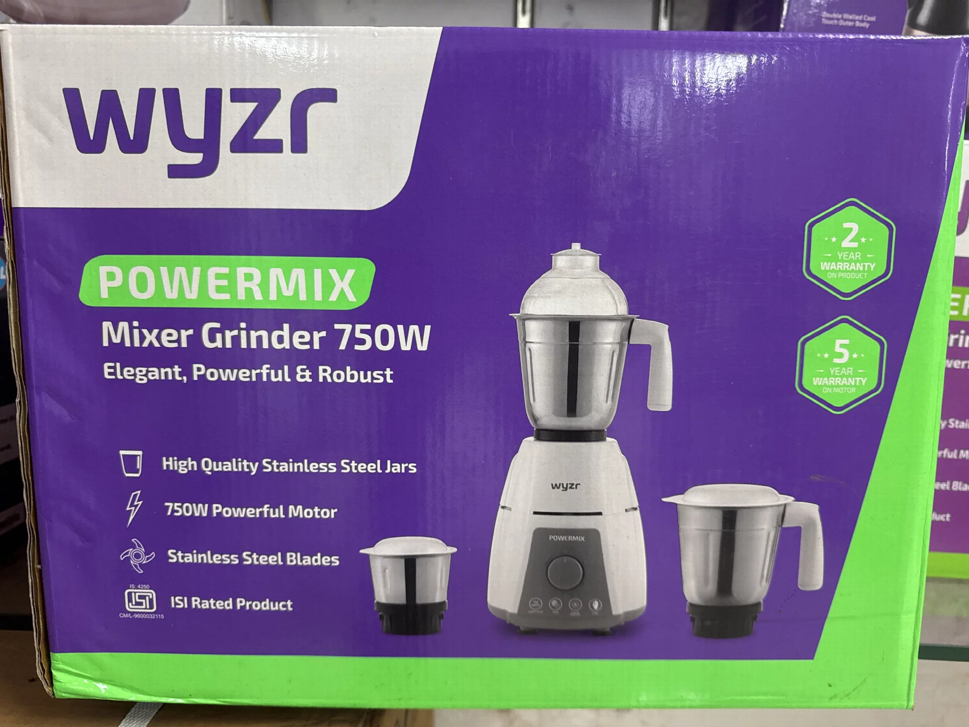 Wyzr Powermix Mixer Grinder 750W