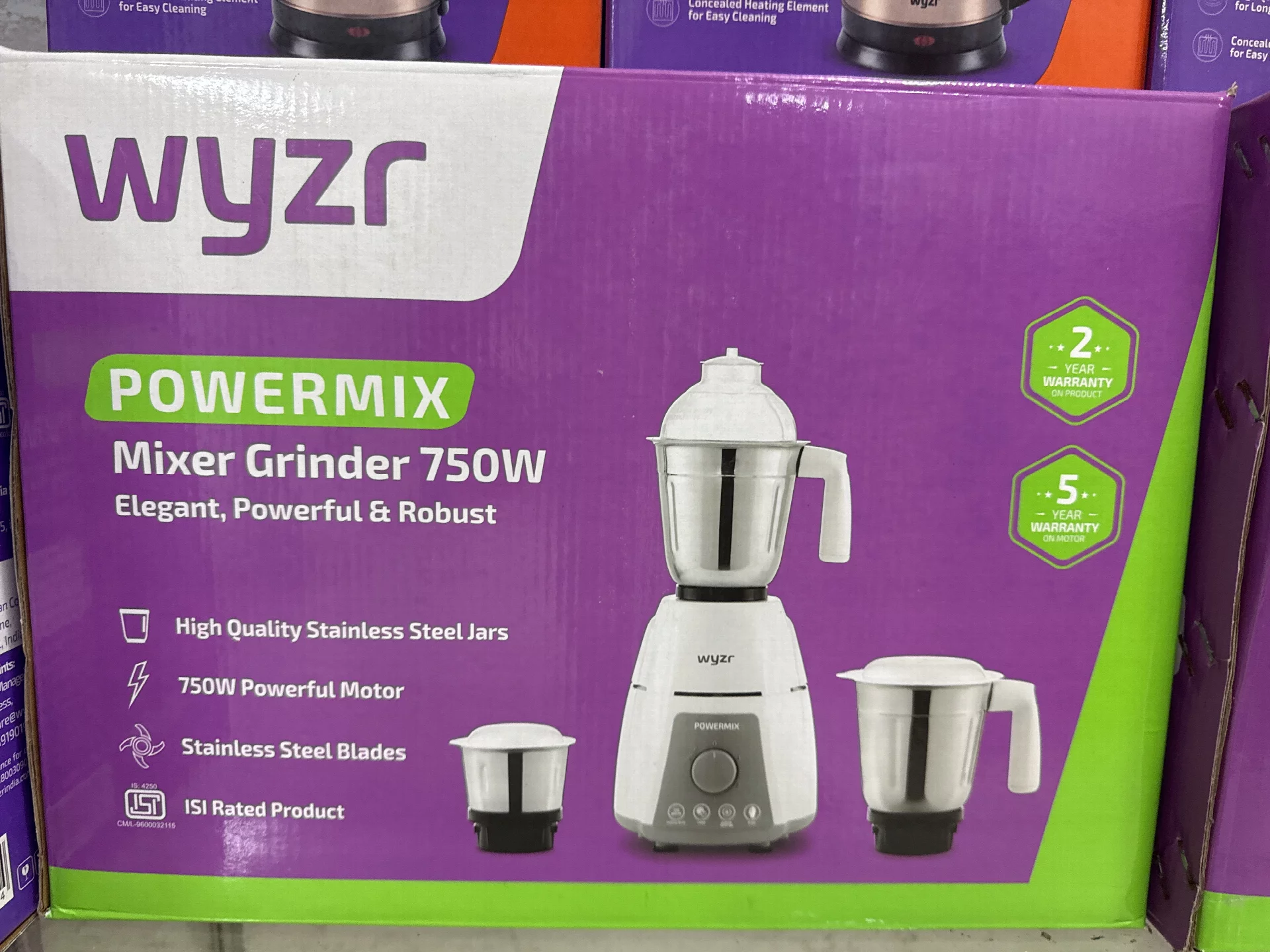 Wyzr Powermix Mixer Grinder 750W