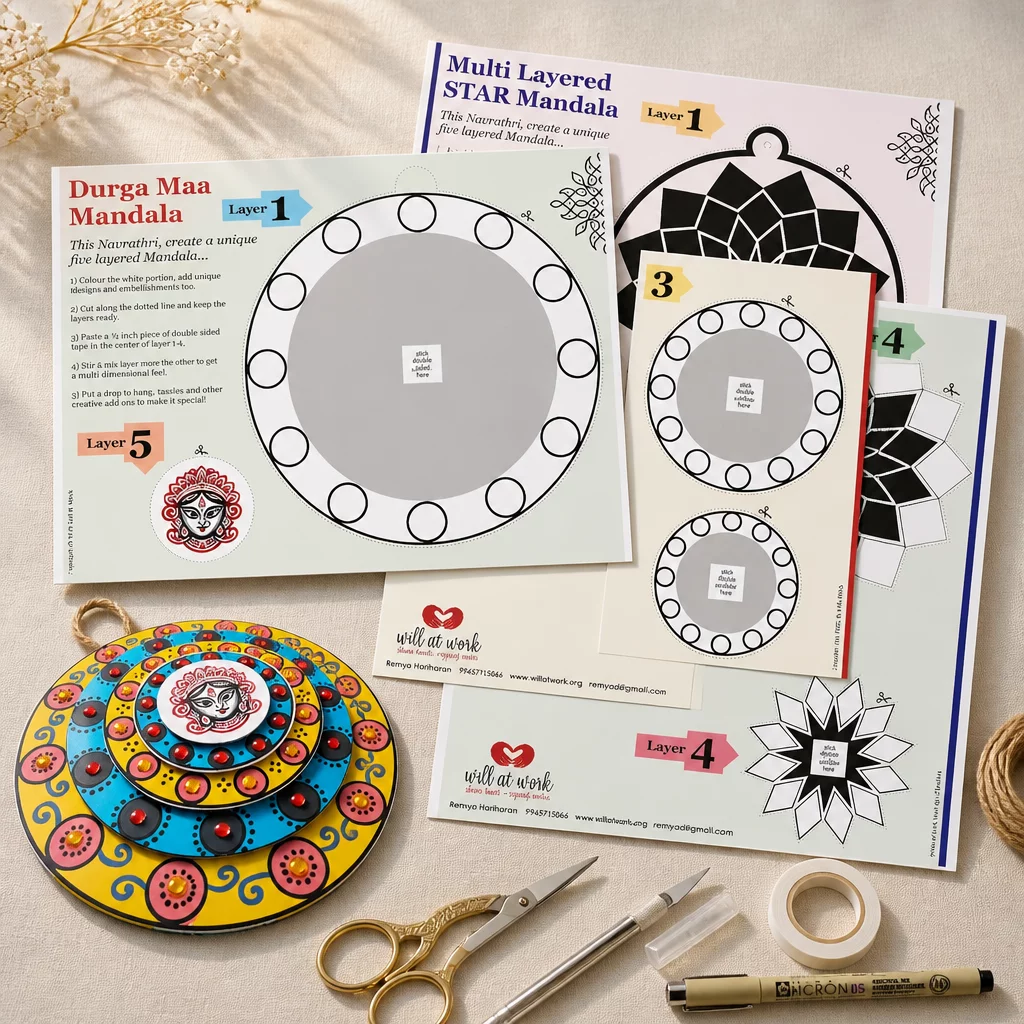 Multi layered 'Mandala' DIY Kit