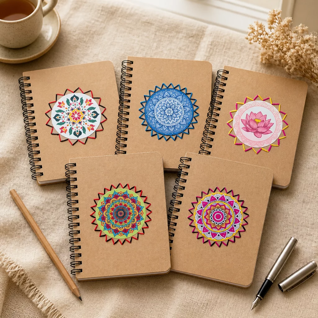 Set of 5 Mini Journals (KRAFT)