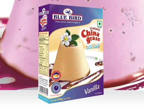 BLUE BIRD INSTANT CHINA GRASS MILK JELLY VANILLA 100G Mumbai