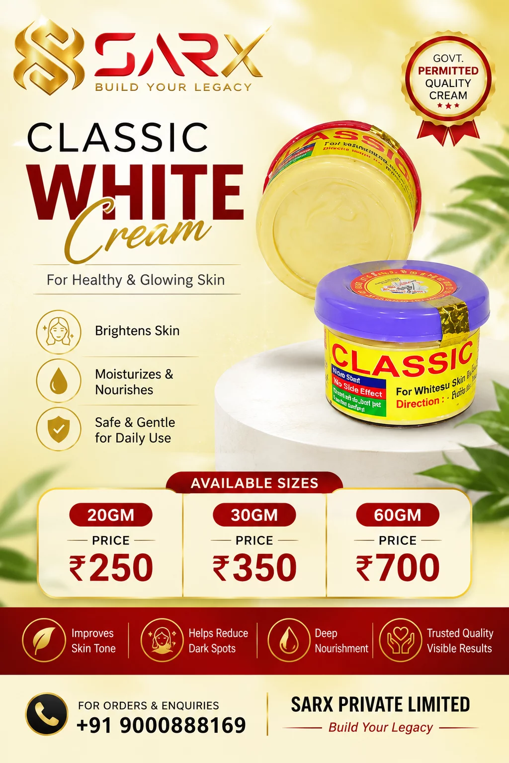 Classic White Cream 30gm