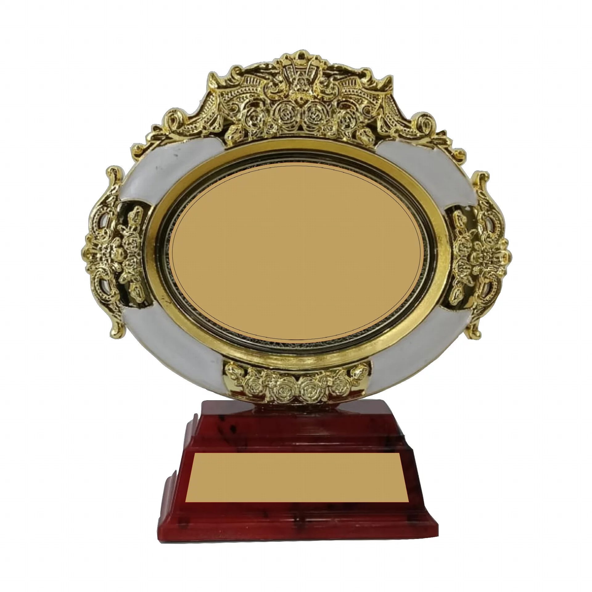 Decorative Wooden Momento Trophy with Golden & Silver Foil