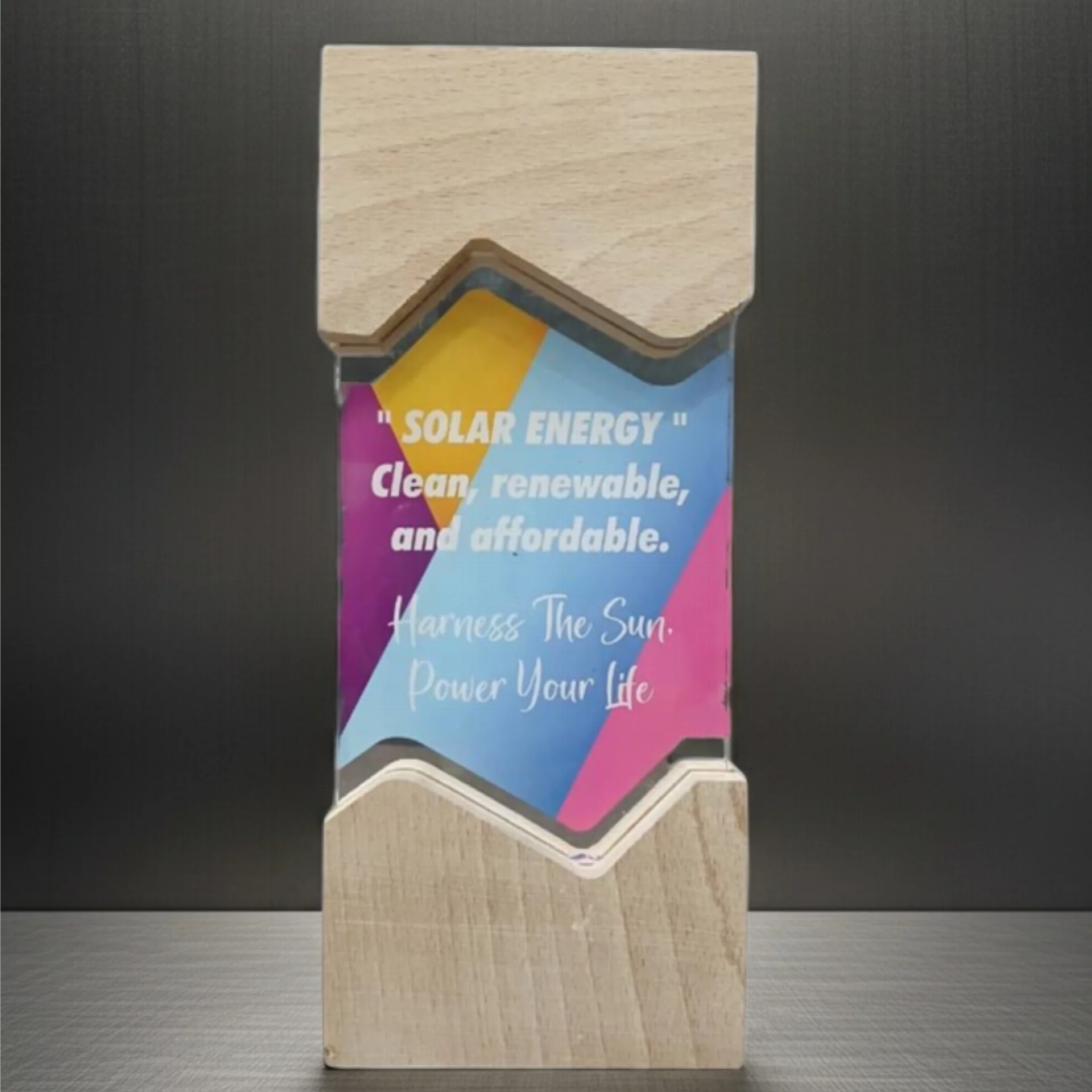 Customized Wooden Trophy for Special Recognition