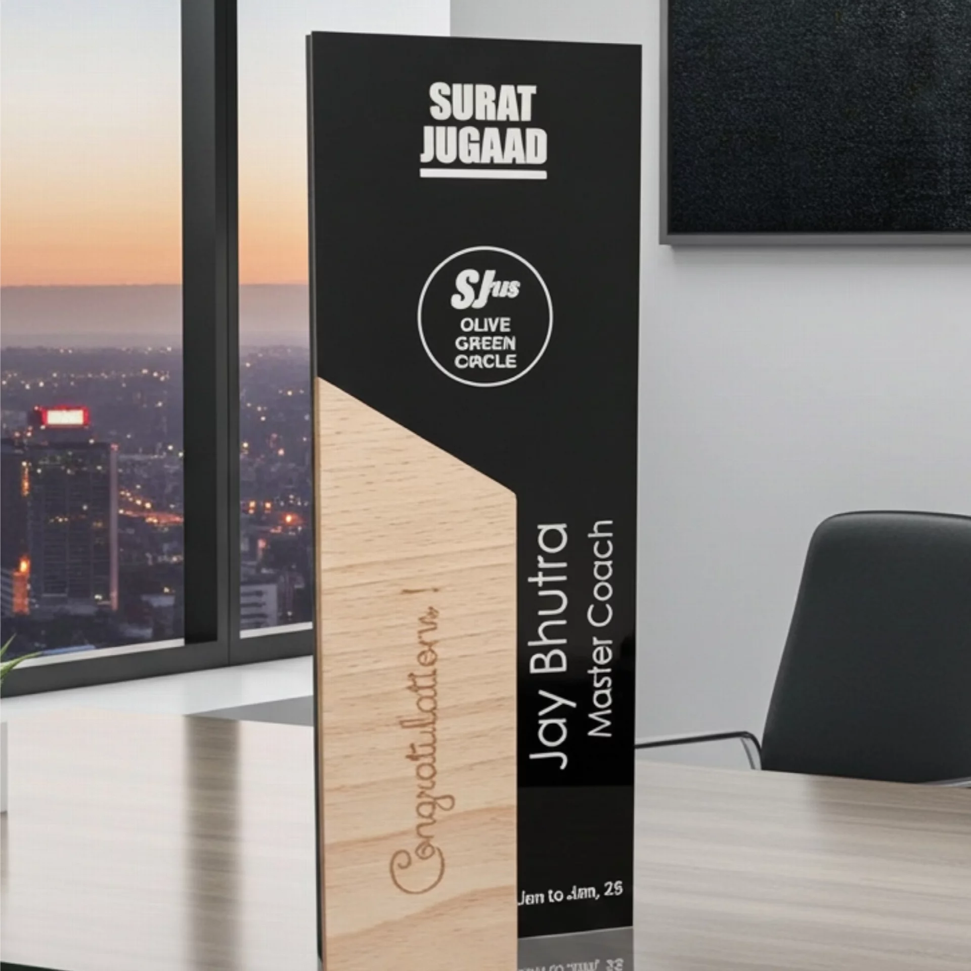 Customized Wooden Trophy for Special Recognition