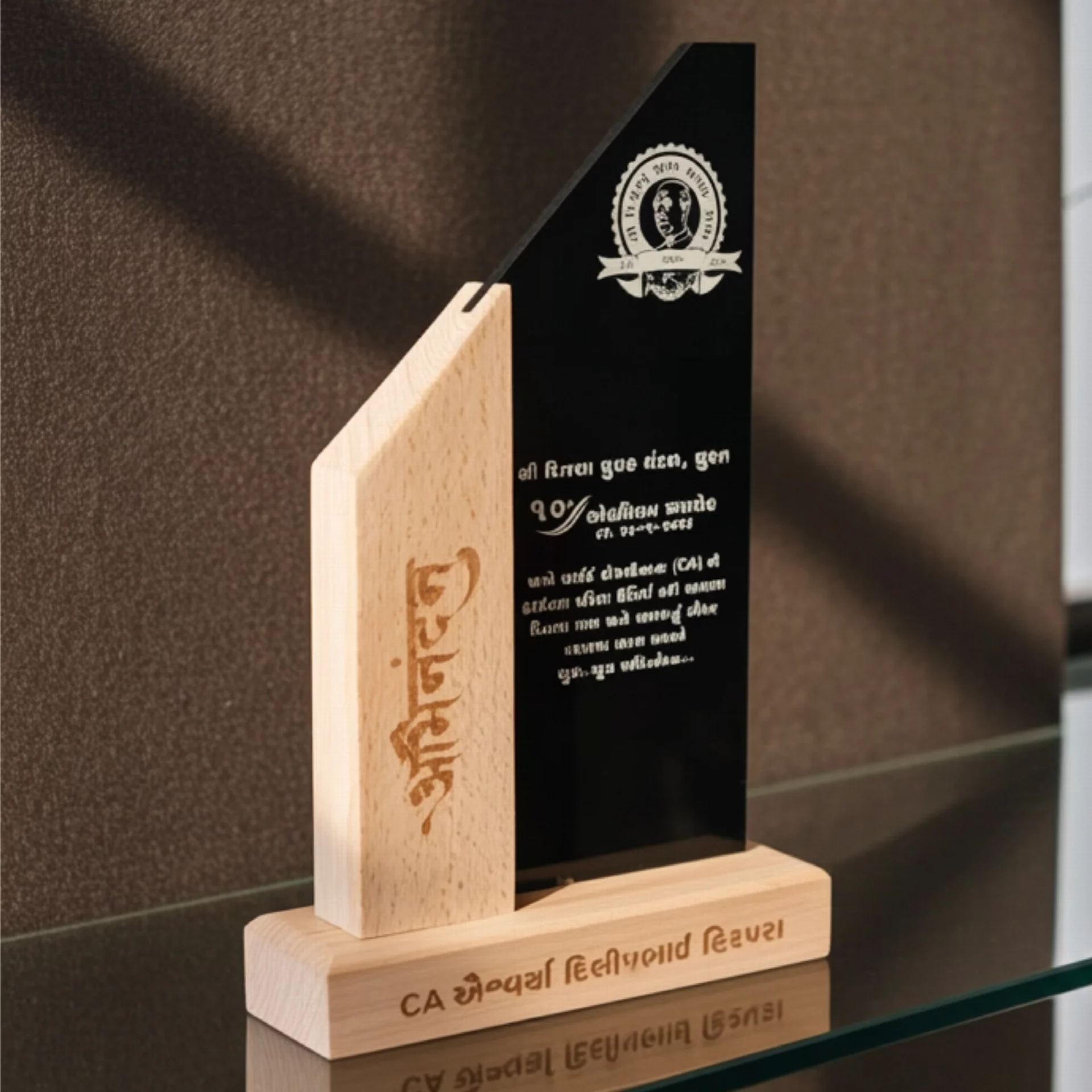 Customized Wooden Trophy for Special Recognition