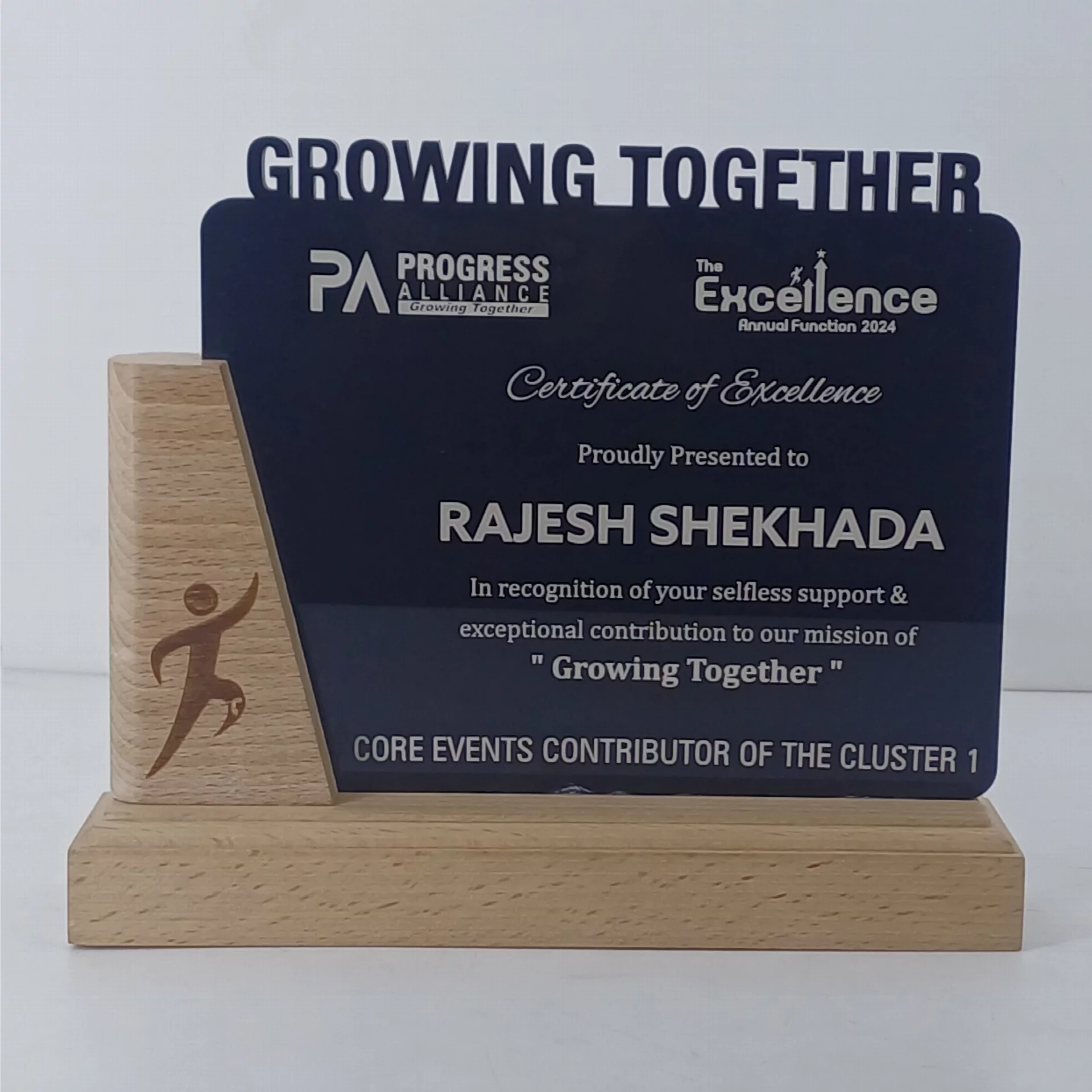 Customized Wooden Trophy for Special Recognition
