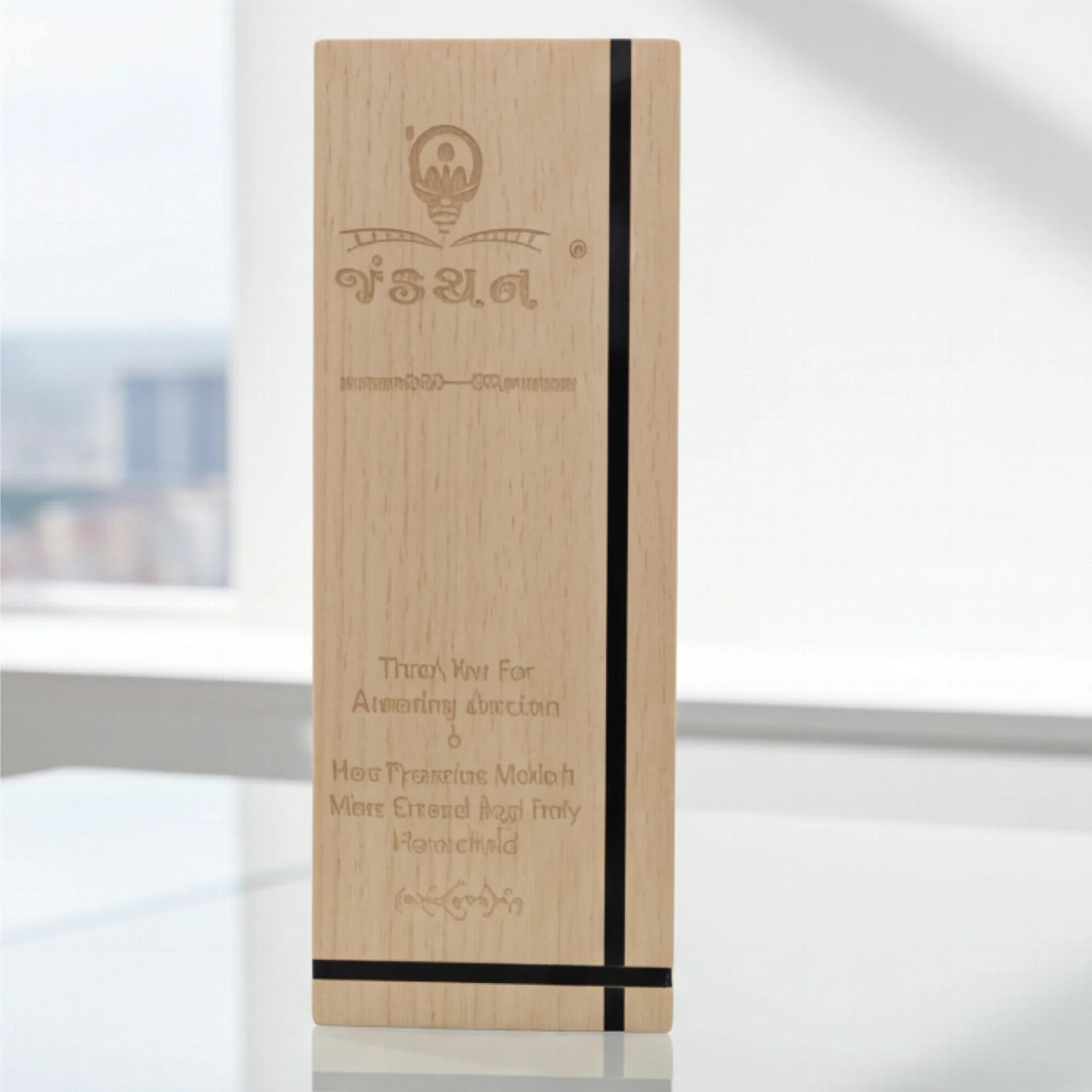 Customized Wooden Trophy for Special Recognition