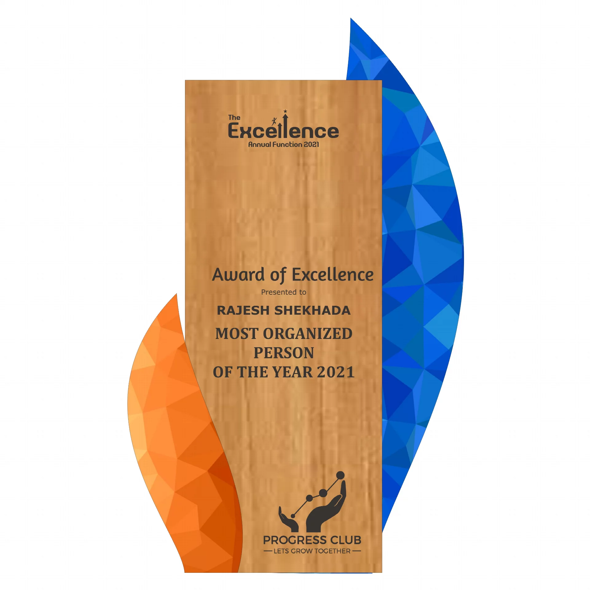 Customized Wooden Trophy for Special Recognition with