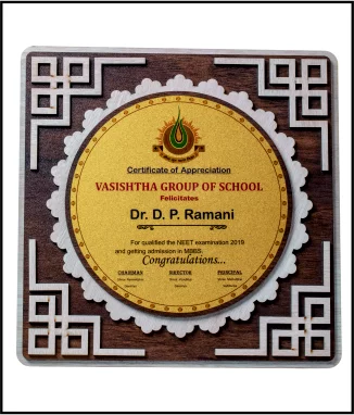 Wooden Certificate with Golden Paper
