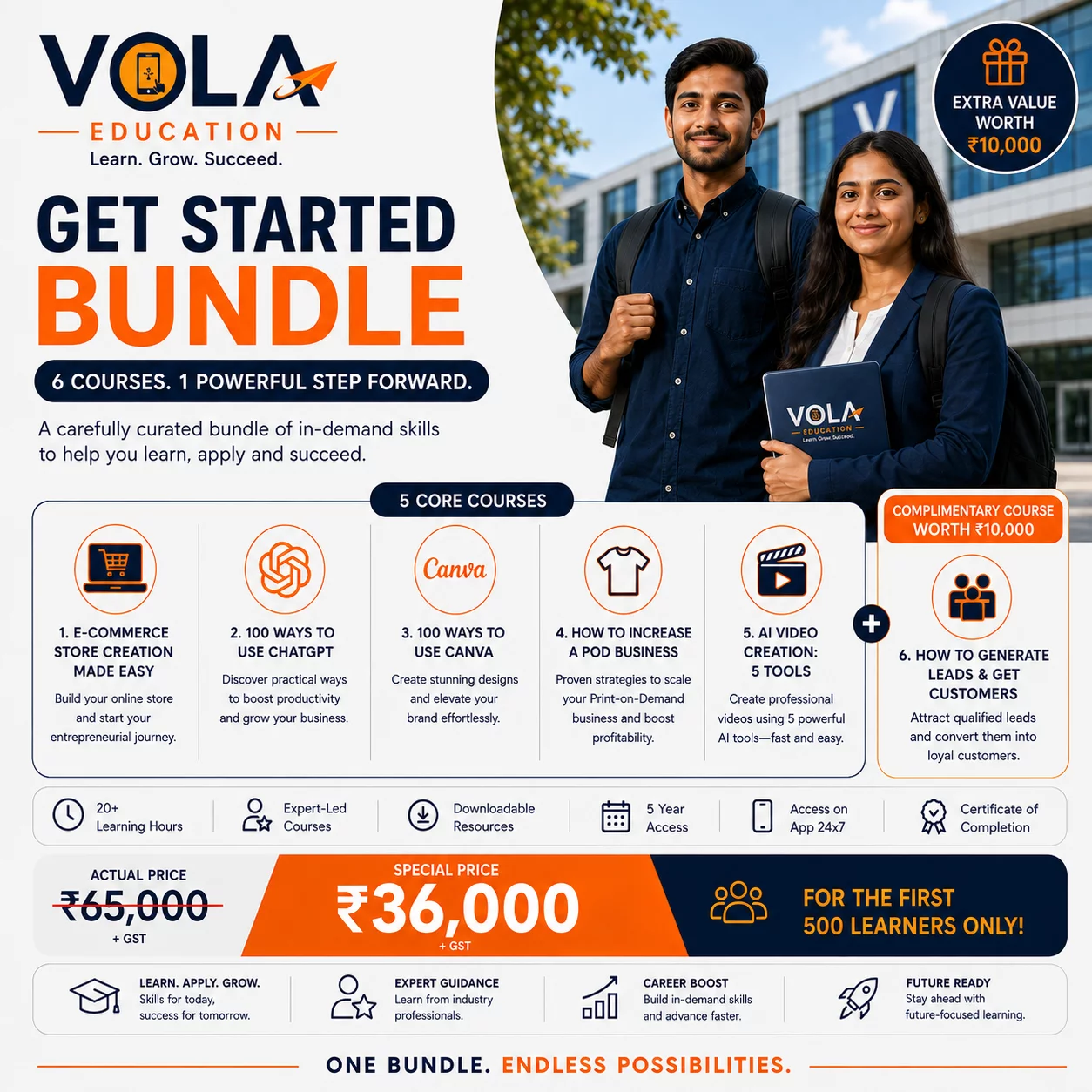 5 Course Bundle : 'Get Started' Pack