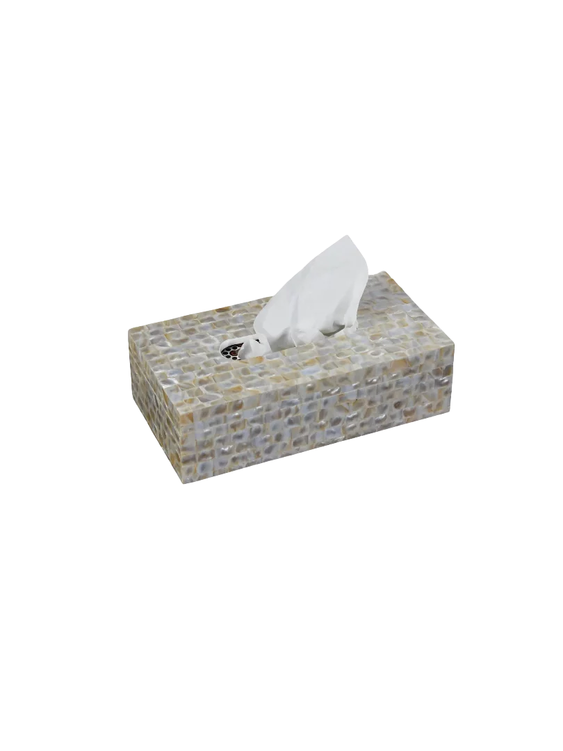 MOP inlay Tissue Box Holder