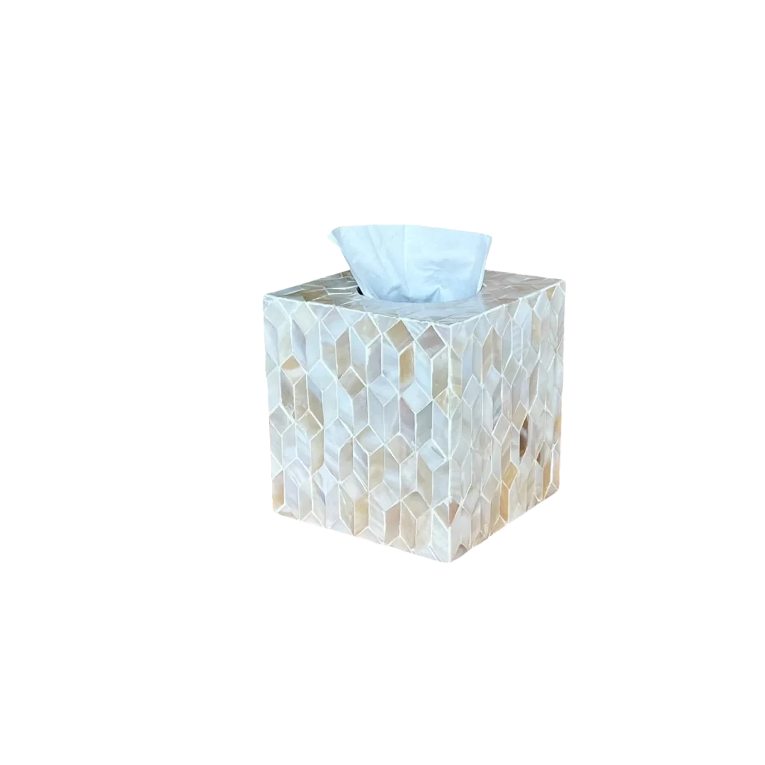 MOP inlay Tissue Box Holder