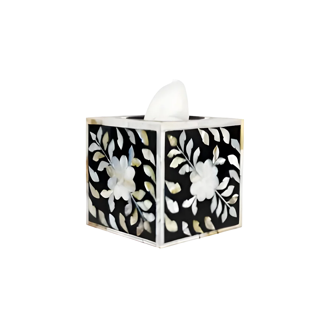 MOP inlay Tissue Box Holder